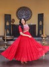 Ka 1255 Faux Blooming With Embroidery Work Gown Collections